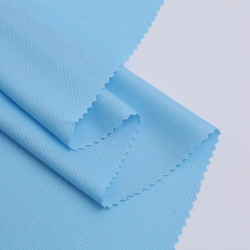 100 Polyester Coolmax Breathable Sublimation Textile Bird Eye Mesh Dry Fit Mesh Fabric for Sportswear T-shirt Soccer Jersey