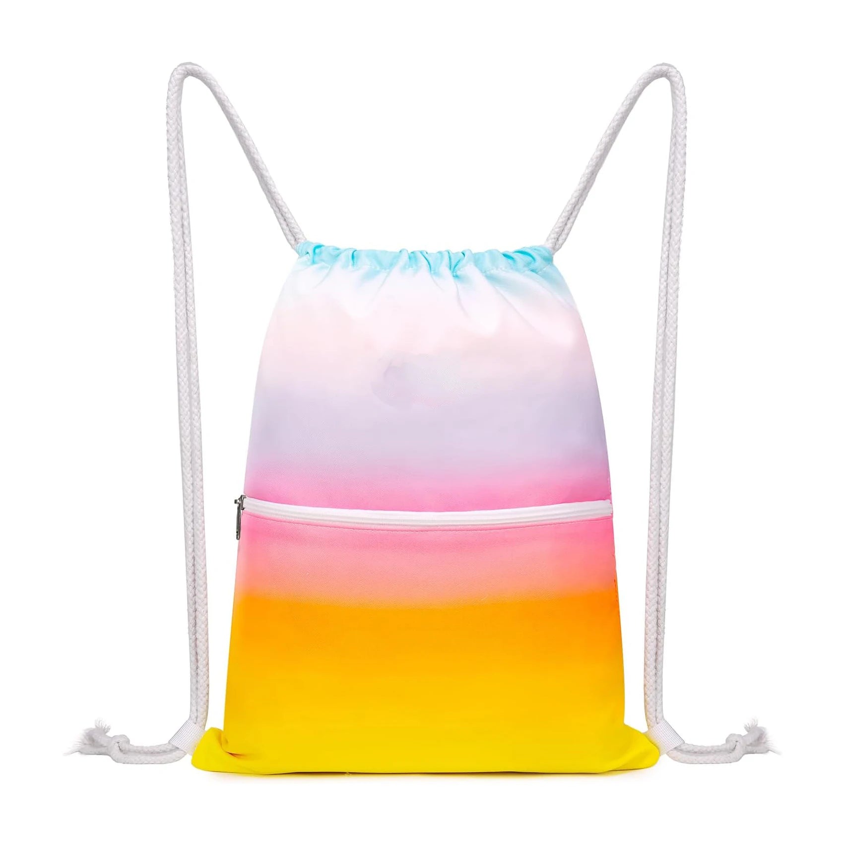Quality Gym Shopping Exercise Yoga Travel Backpack Waterproof Nylon Color Gradient Nylon Backpack for Kids Party