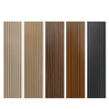 KASARO Akupanel Smoke Oak  Wooden Slat Wall Panels Akustik Panel for Home Decoration Curved Acoustic Panel