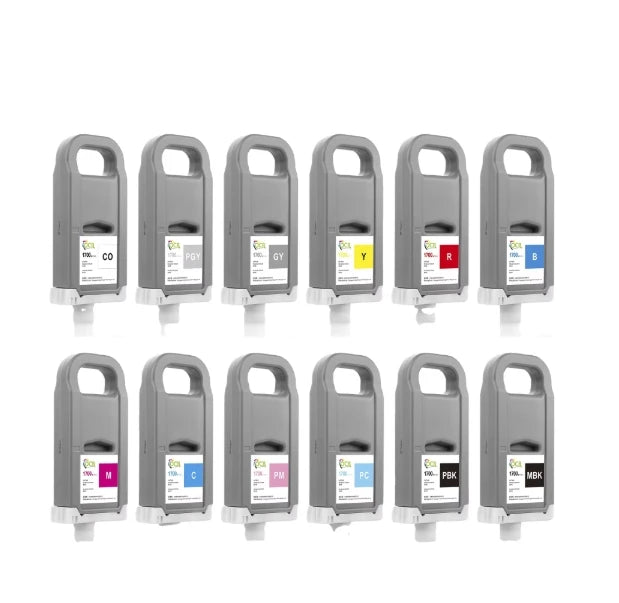 Ocbestjet PFI1700 PFI 1700 PFI-1700 700ML Compatible Ink Cartridge for Canon Pro 2100 4100 6100 2000 4000 4000s 6000s
