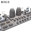Digu Jewelry Display Stand Microfiber Necklace Ring Ear Window Jewelry Display Props Shop Set Jewelry Display Stand