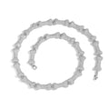 New Arrival 10mm Mens Hip Hop Necklace Jewelry Iced Out CZ Fully Diamond Bone Necklace Chain