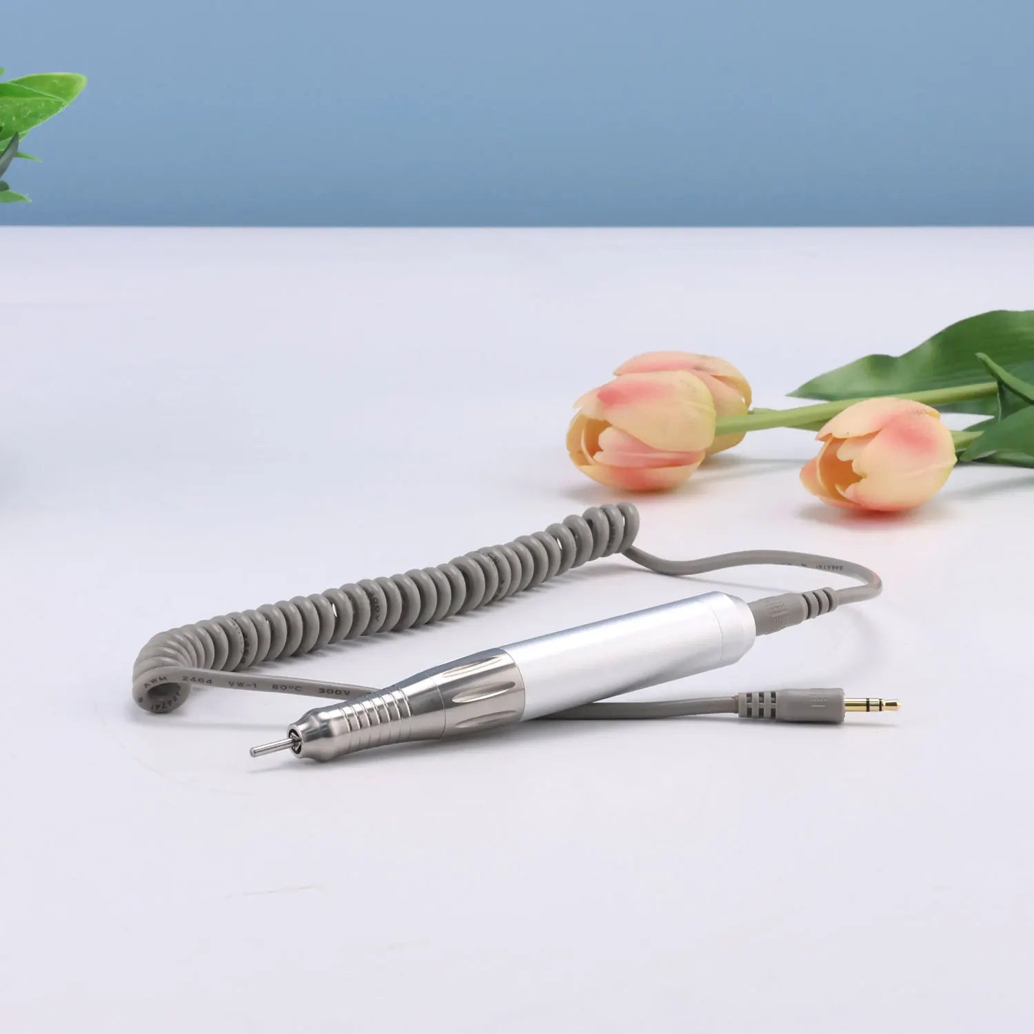 65W Coreless Nail Drill Handpiece with 24V High Power Motor Low Vibration E File for Pedicure