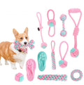 Drop Shipping Interactive Tough Dog Bone Rope Toy Set Dog Toys for Aggressive Chewers Large Breed