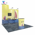 Tian Lang Custom Logo 10'*8'/8*8'/20'*8'ft Tension Fabric Photo Backdrop Wall Stand for Trade Show Photography Display