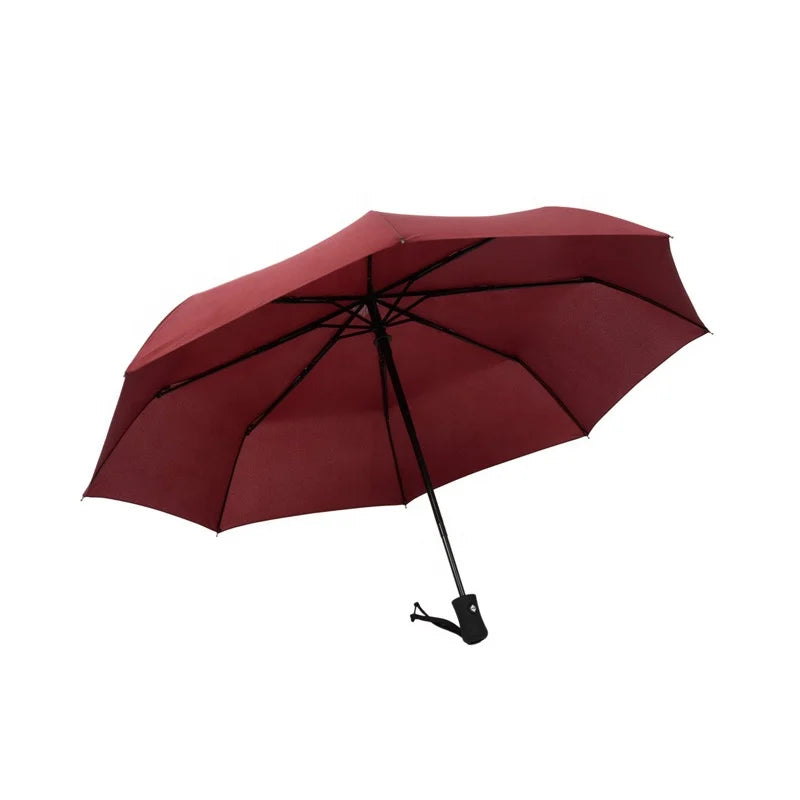 Mini Pocket Business Umbrella with Logo Printing Manual Opening Minimalist Design Polyester Material