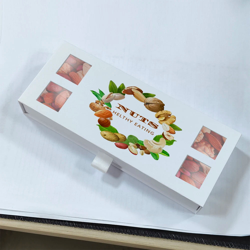 Changfa Professional Manufacturer's Gift Paper Packaging Nut Box Cardboard Design with Embossing for Sushi Nuts & Kernels