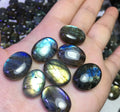 18X25mm Labradorite Crystal Natural Stone Oval Ring Face Stone Cabochon Gemstone
