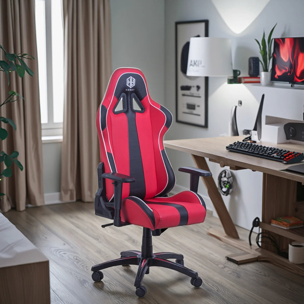 Ergonomic Executive Swivel Computer Gaming Chair Silent Racing Wheel Head Lumbar Pillow