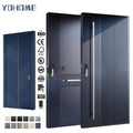 Yohome Custom High End Capable of Enduring All Weather Stable Security Aluminum Metal Armored Entry Front Entrance Doors