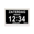Custom Reminders 24 Alarms Digital Calendar Clock Day Date Clock for Impaired Vision Seniors Dementia Alzheimers' Clock