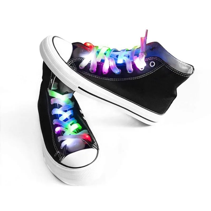 LED Illuminated Shoelaces for Cool Outdoor Activities and Party Supplies Illuminated LED Flashing Shoelaces LED Shoelaces