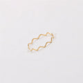 Cheap Women Jewelry Dainty Stainless Steel Wave Shape Knuckle Little Finger RIng