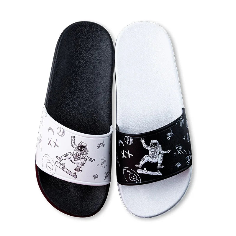 2021 Wholesale Summer Men's Fashion Outdoor PVC Slippers Custom Logo Upper Heel Breathable Anti-Slip Trending for Outdoor