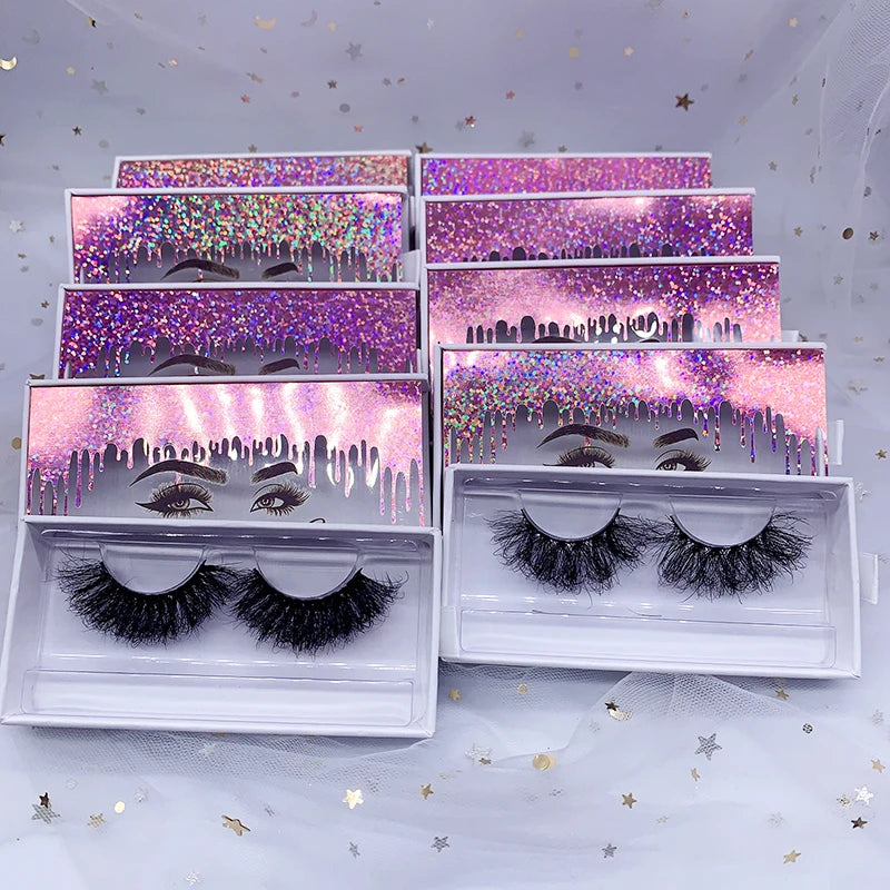 Mink Lashes Trays 15 mm to 25mm Mixed Handmade 15-25mm 16mm-25mm 30mm 18mm-25mm Customized Boxes 20mm  25mm