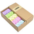 Luxury Rigid Cardboard Lid Sock Packaging Boxes UV Coating Embossing Recyclable Kraft Paper for Men Women Custom Logo Chinese