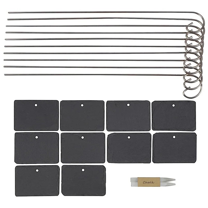 New Design Stainless Steel Durable Waterproof Tree Hanging Tags Flower Marker Rock Garden Sign Plant Tag Labels