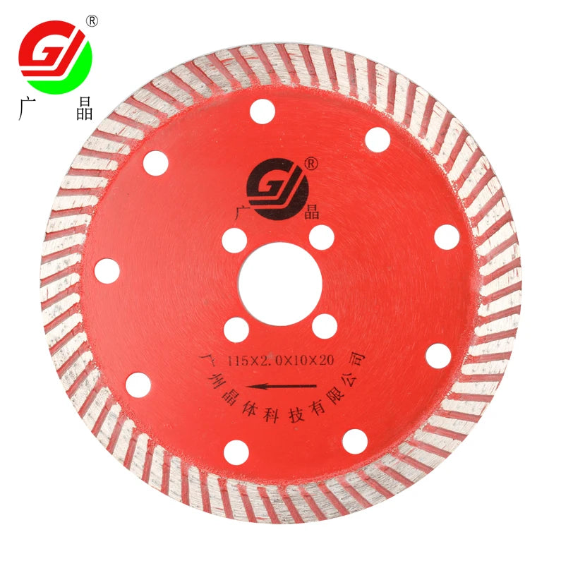 GJ 4.5inch 115mm Turbo Diamond Saw Blade for Cutting Granite Tile Marble Diamond Cutting Circular Saw Blade