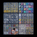 24 Grid 3D Nail Art Rhinestones Alloy Crown Resin DIY Jewelry Set Nail Accessories Decoration Kawaii Charms for Nails