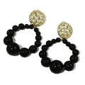 Hot Selling ZA Brand Handmade Beaded Pendant Drop Earrings Personalized Exaggerated Pearl Dangle Earrings for Women