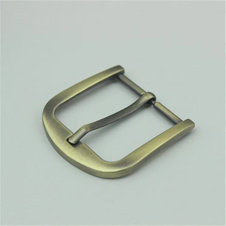 Custom or Wholesale 38mm Solid Brass Belt Buckle Gold Wholesale Men Metal Buckle