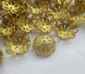 100pcs/pack 13mm Brass BeadCaps Jewelry Finding Supplies