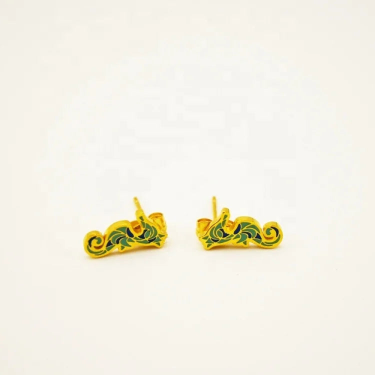 Designer Women's Gold Plated Dragon Earrings New Wholesale Jewelry for Weddings Parties Engagements Perfect Gift