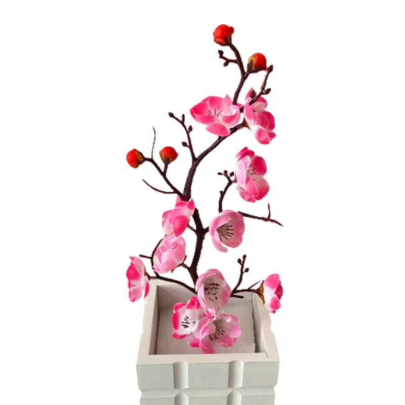 Silk Cloth plum Blossom Branch Decoration Mariage Artificial Flowers Decorative