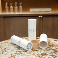 Luxury Recyclable Fashion Paper Gift Tube Custom Logo Printed Round Box with Vanishing Stamping for Candle Packaging