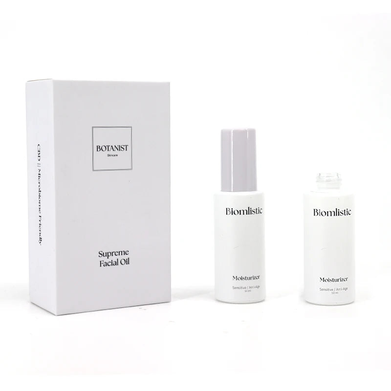 Luxury Eco-friendly 50g 120ml Cosmetic Packaging Set Skincare Cream/Lotion/Spray/Emulsion Glass Bottle With Press Pump