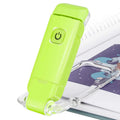 USB Rechargeable Warm White LED Book Light Mini Flexible Lamp with Clamp for Night Reading in Bed Lithium Battery for School Use