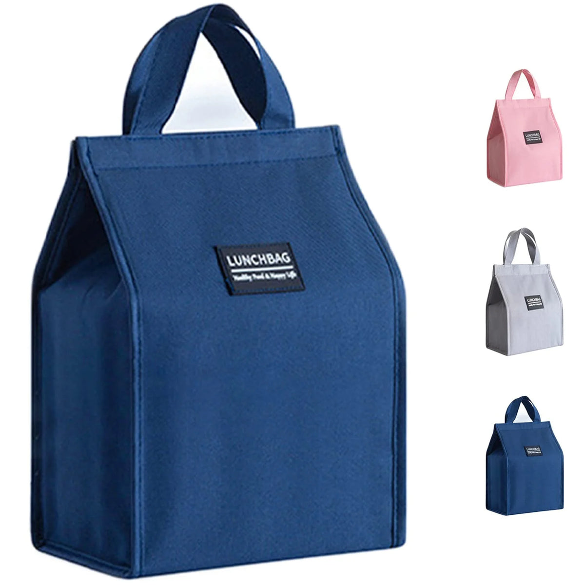 Eco Bento Box Lunch Bag Large Insulated Thermal Aluminum Foil Lunch Cooler Kid Lunch Bag Insulated for Food Plastic Insulated