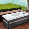 Sunrans Outdoor Acrylic Ice Bath Tub Body Relaxing Cold Plunge Tub with Chiller and Filter