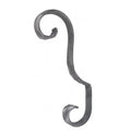 100x205mm Wrought Iron Components Fencing Parts Forge Curl for Fence Gate Railing
