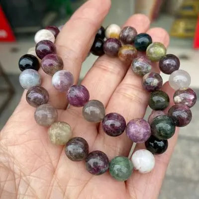 Natural Healing Amethyst Stones Beaded Feng Shui Stone Good Luck Bracelet for Men Women