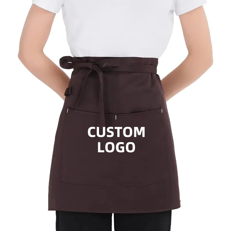 The 2023 New Comfortable Durable Waist Apron Half Body Custom logo Apron