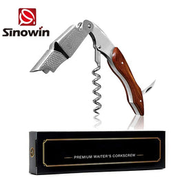 Wine Bottle Openers Easily Use Custom Wooden Handle Corkscrew Wine Bottle Opener