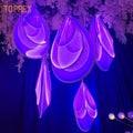 Hall Scene Props Metal  New Whimsical Led Wedding Ceiling Decoration Hanging Chandeliers for Wedding Decor