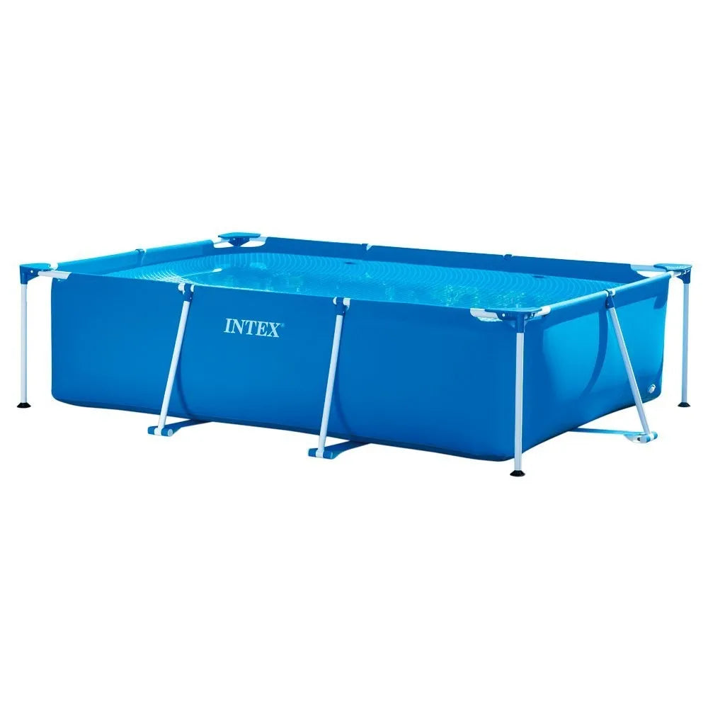 INTEX 28271 Piscina Portable Swimming Pool Outdoor Swimming Pool Rectangle Frame Above Ground Pool 260cmX160cmX65cm