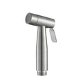 Stainless Steel Modern Handheld Wall-Mounted Bidet Sprayer with Brushed Nickel Finish for Bathroom Use