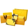 Luxury Gift Bag Box Bow Ribbon Color Paper Gift Bag Wedding Birthday Gift Package Branded Box