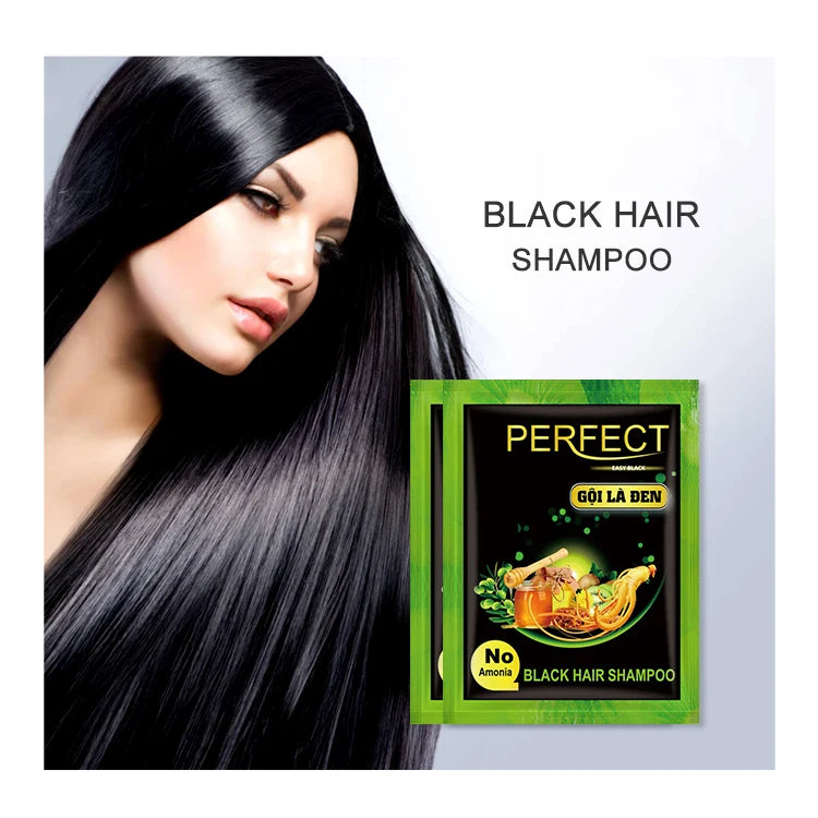 Factory Price Private Label Customize Avocado Biotin Hair Dye Conditioner Organic Herbal Vegan Black Hair Shampoo 2-IN-1