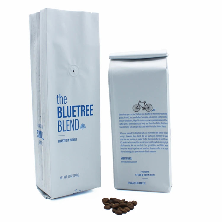 Unique Design Storage Waterproof Convenient Resistant Bpa Free Food Grade Ink Side Gusset Coffee Bag Coffee Bags Custom Printed