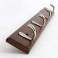 Factory Custom Logo Wooden Wall Mounted Hanger Hanging Storage Hooks for Kitchen and Bathroom Space-Saving Coat Rack