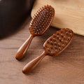 Double-Sided Air Cushion Comb Multifunctional Sandalwood Hair Care Comb Classic Style Anti-Static Scalp Massager for Home Use