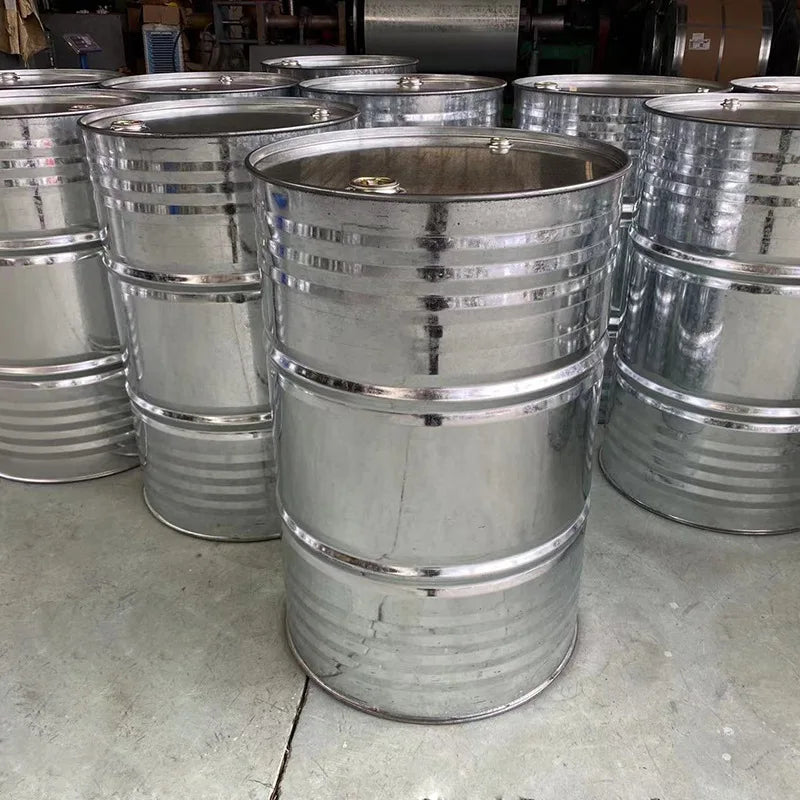 200L Galvanized Steel Barrel/210L Metal Drum 55-Gallon Capacity for Gasoline Storage & Transport ISO9001 Certified