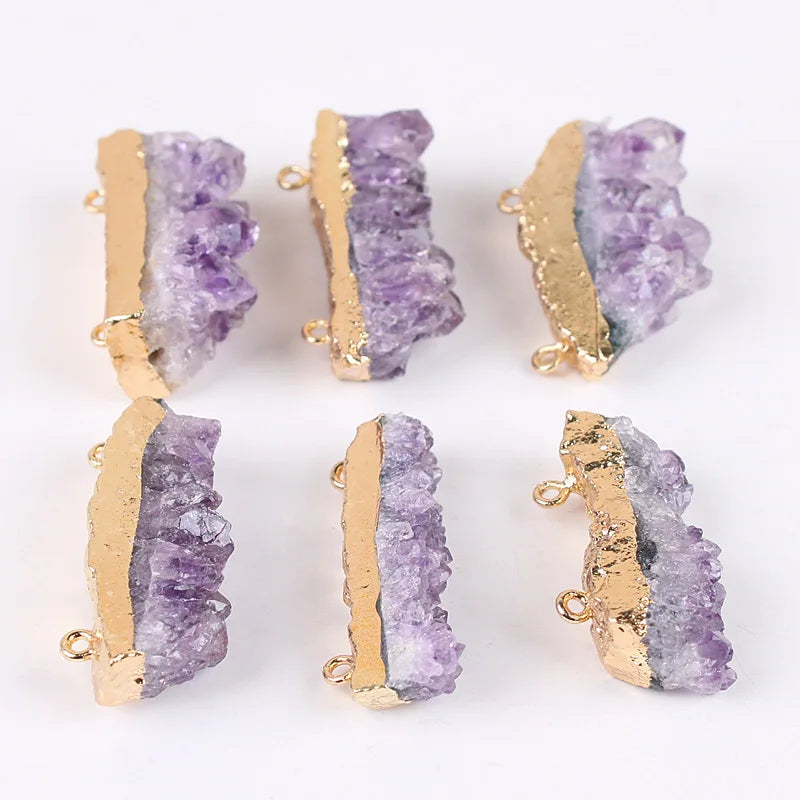2026 Stones Amethyst Deno Hip Hop Customized Name 925 Silver Real 18K Gold Plated 3Dfull Stones Emerald Cz Letter Initial Pendants
