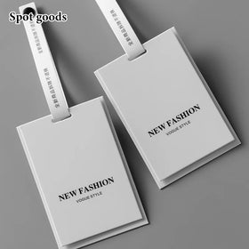 Customized Private Brand logo Clothing Hanging Label Clothing Size Label Sales Price Hanging Label
