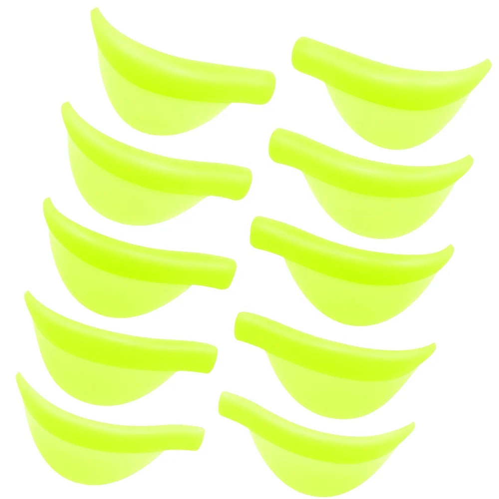 Private Label DIY Lash Lifting Tool Soft U Flex Green Silicone Lash Lift Rods Reusable Silicone Lash Lift Pads