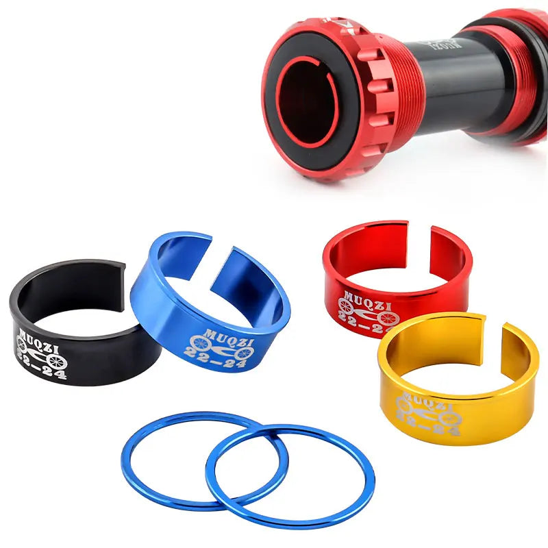 MUQZI MTB Road Bike Bottom Bracket Parts 24mm to 22mm Bottom Bracket Adapter Conversion Washer
